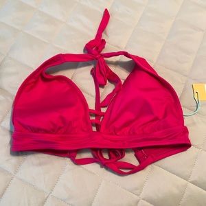 Pink Triangle Bikini Top